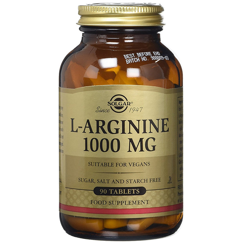 L-ARGININA 1000 MG 90 CAPSULAS SOLGAR