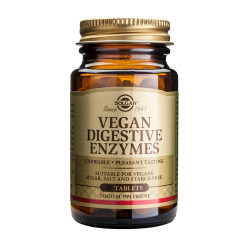 VEGAN ENZIMAS DIGESTIVAS 250 CAPSULAS MASTICABLES SOLGAR