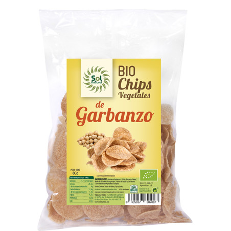 CHIPS DE GARBANZO BIO 80Gr. SOL NATURAL