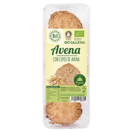 GALLETAS DE AVENA Y AGAVE BIO 175Gr. SOL NATURAL