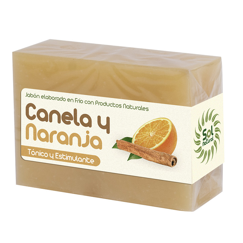 JABON DE CANELA Y NARANJA 100Gr. SOL NATURAL