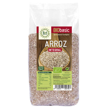 ARROZ REDONDO INTEGRAL BIO 1Kg. SOL NATURAL