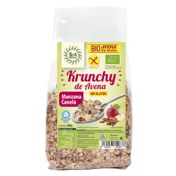 KRUNCHY AVENA S/G MANZANA-CANELA 350Gr. SOL NATURAL