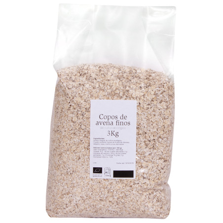 COPOS DE AVENA FINOS BIO 3Kg. SOL NATURAL