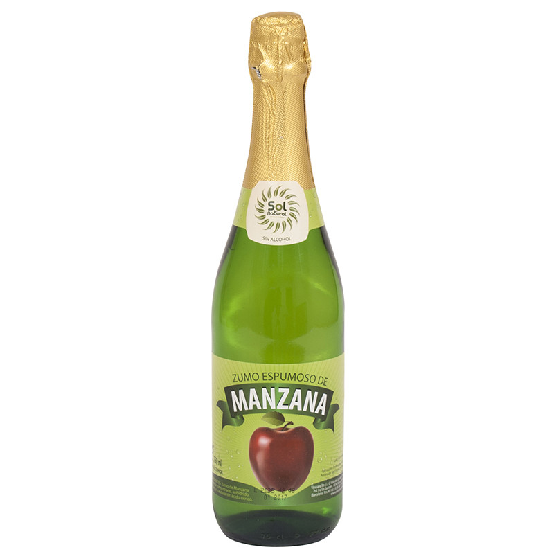 ESPUMOSO MANZANA SIN ALCOHOL 750Ml. SOL NATURAL