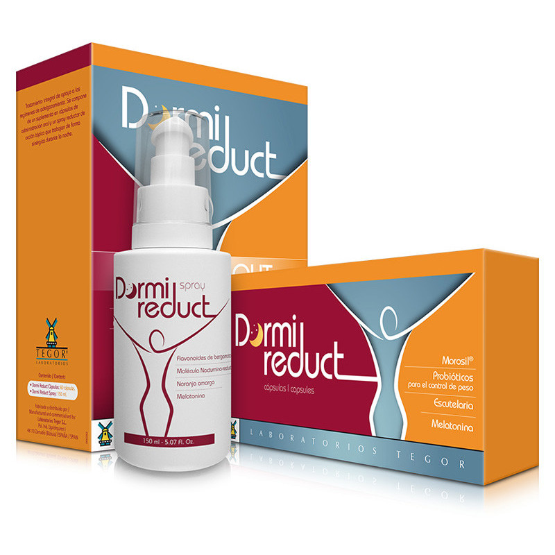 DORMI REDUCT 60 CAPSULAS Y 150Ml. EN SPRAY TEGOR