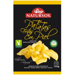 PATATAS FRITAS CON PIEL 125Gr. NATURSOY