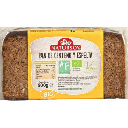 PAN DE CENTENO Y ESPELTA 500Gr. NATURSOY