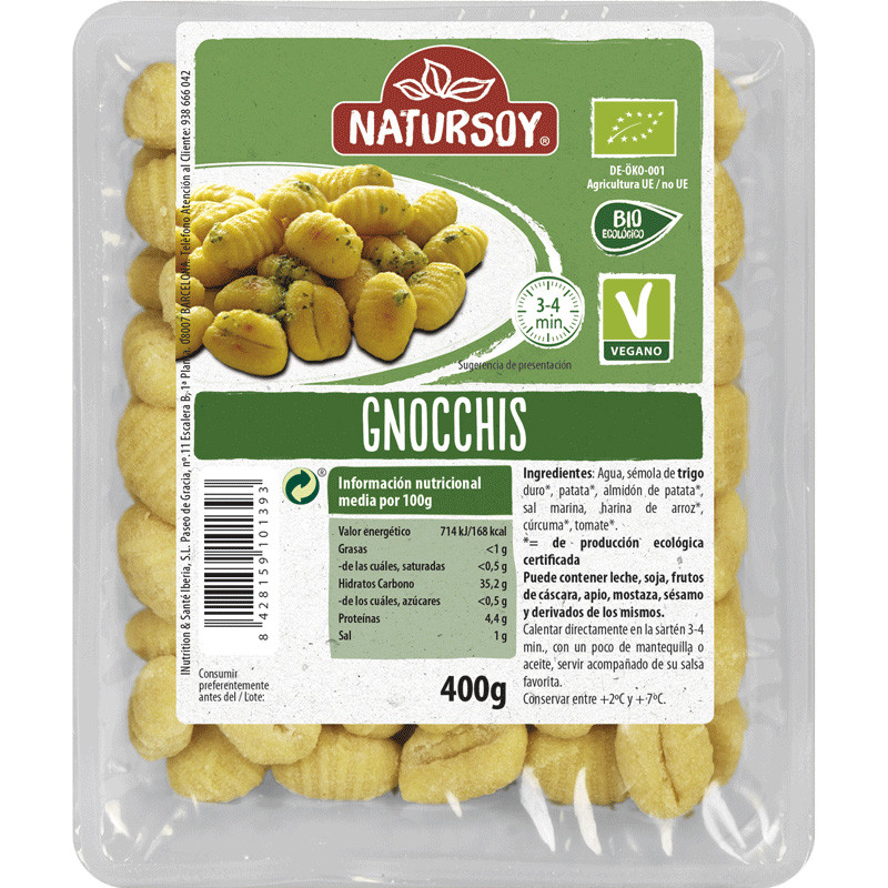 GNOCCHIS 400Gr. NATURSOY