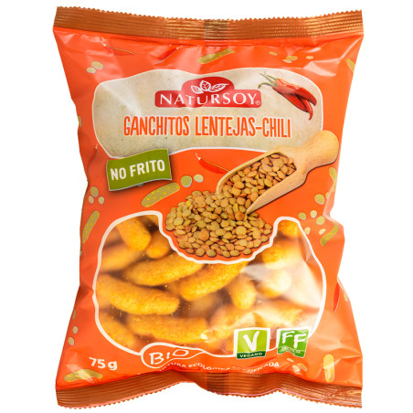 GANCHITOS LENTEJAS CHILI 75Gr. NATURSOY