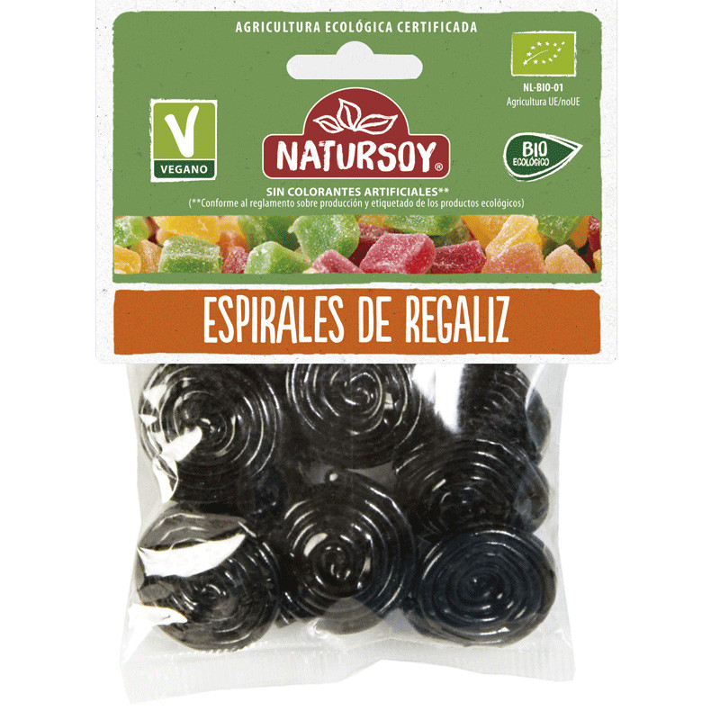 REGALIZ ESPIRAL 75Gr. NATURSOY