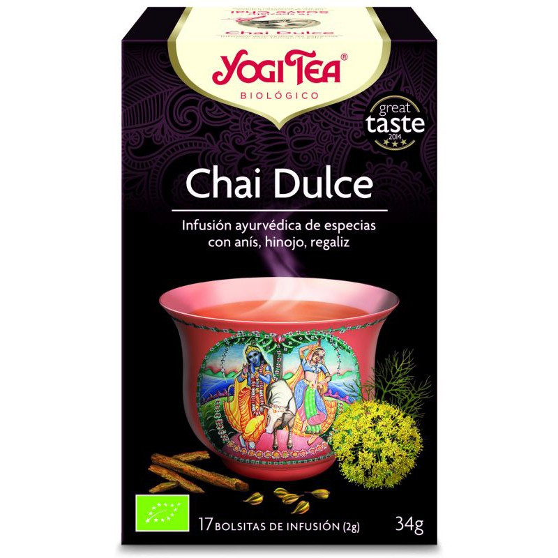 YOGI TEA CHAI DULCE 17 FILTROS