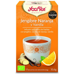 YOGI TEA JENGIBRE, NARANJA Y VAINILLA 17 FILTROS