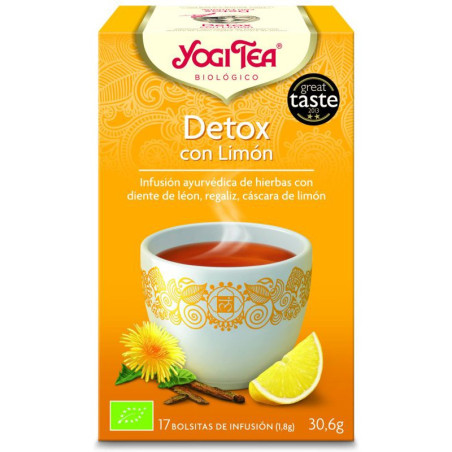 YOGI TEA DETOX CON LIMON 17 FILTROS