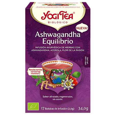 ASHWAGANDHA EQUILIBRIO 17 FILTROS YOGI TEA