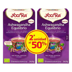 TE ASHWAGANDHA PACK 2U AL 50% YOGI TEA