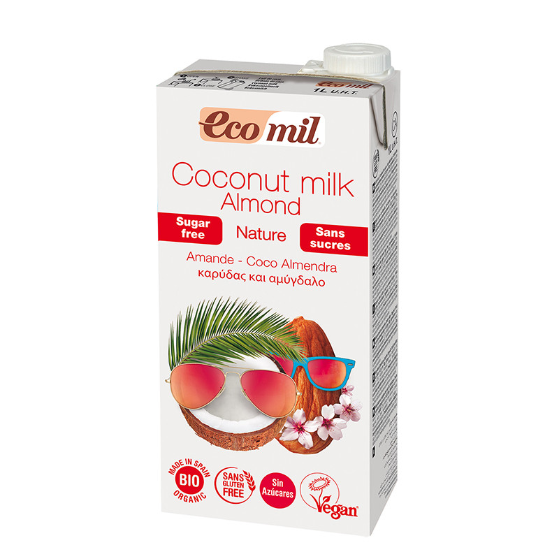 ECOMIL COCO Y ALMENDRAS NATURE 1Lt. NUTRIOPS