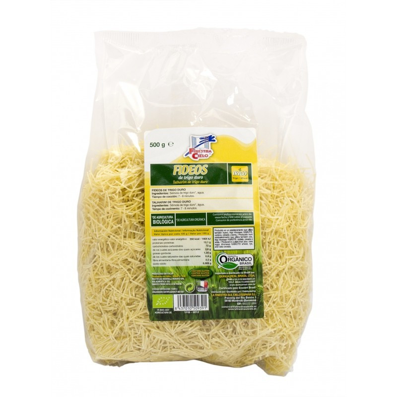 FIDEOS DE TRIGO DURO BIO 500Gr. FINESTRA