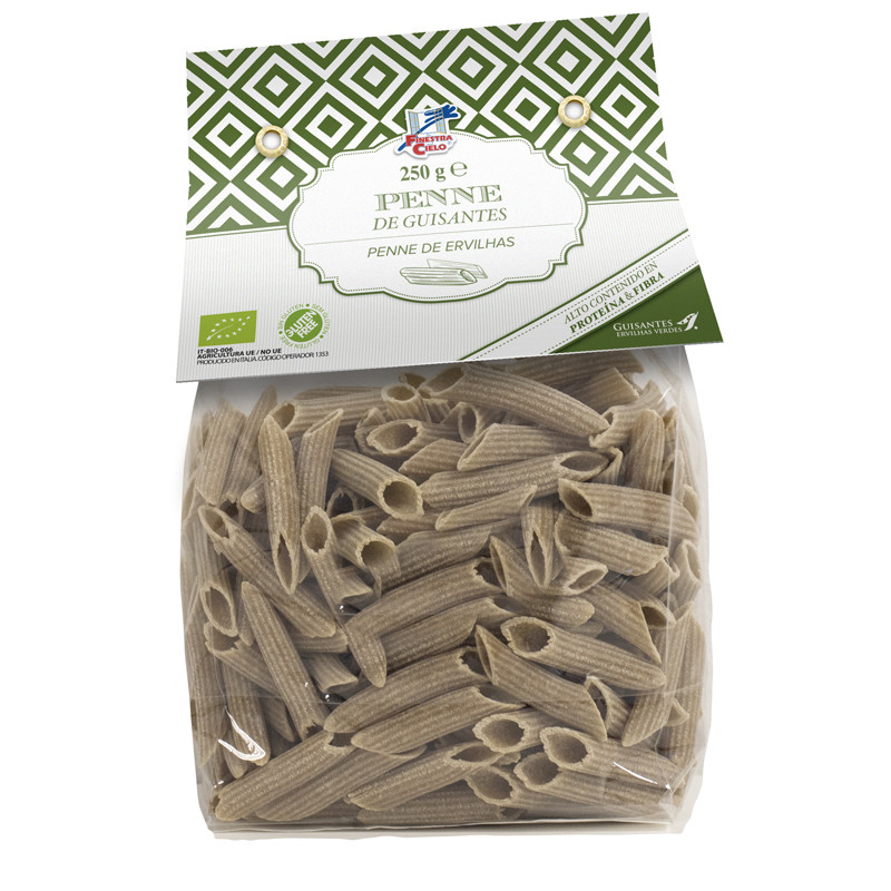 PENNE DE GUISANTES VERDES BIO 250Gr. FINESTRA