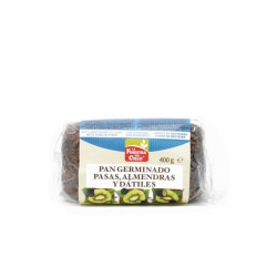 PAN GERMINADO CON ALMENDRAS, PASAS Y DATILES SIN LEV 400Gr. FINESTRA