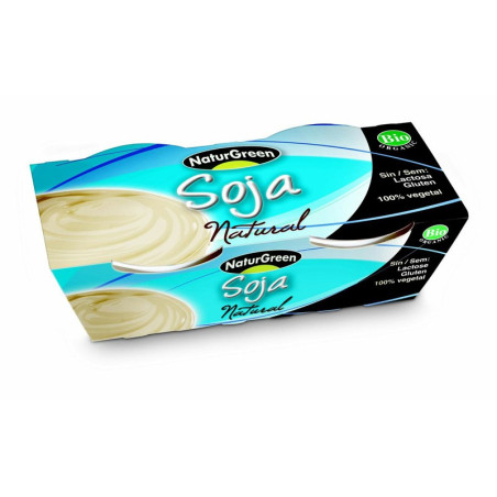 POSTRE DE SOJA NATURAL 2x125Gr. NATURGREEN