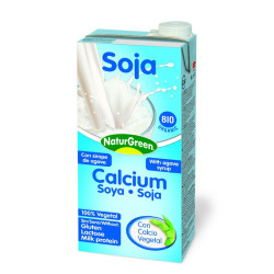 BEBIDA DE SOJA ECOLOGICA SIN AZUCAR CON CALCIO 1Lt. NATURGREEN