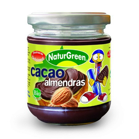 CREMA DE ALMENDRAS CACAO 200Gr. NATURGREEN