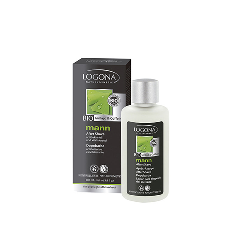 LOCION AFTER SHAVE MANN GINKGO & CAFEINA BIO 100Ml. LOGONA