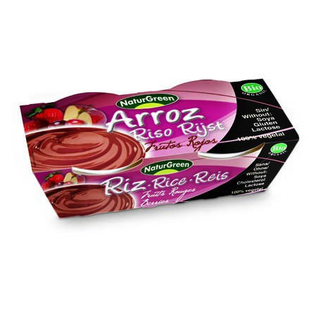 POSTRE RICE/ARROZ FRUTOS ROJOS 2x125Gr. NATURGREEN