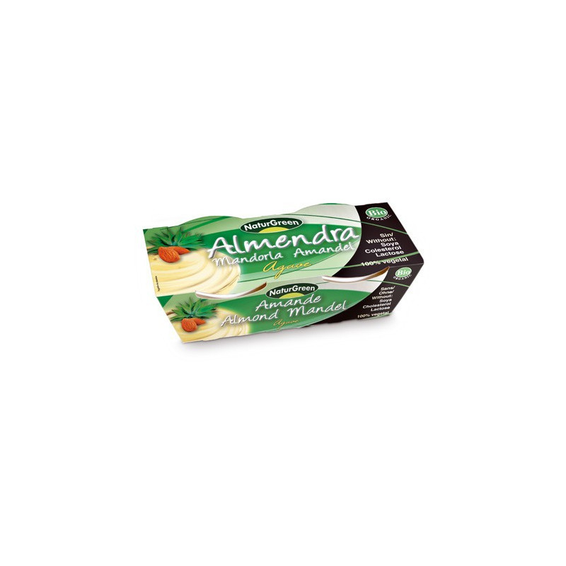 POSTRE DE ALMENDRA AGAVE 2x125Gr. NATURGREEN