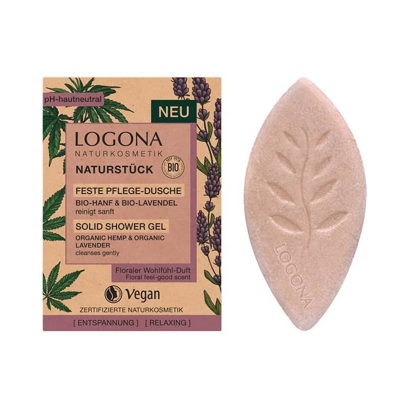 GEL DUCHA SOLIDO CAÑAMO BIO & LAVANDA BIO LOGONA