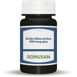 ACIDO FOLICO ACTIVO 400Mcg. PLUS 90 TABLETAS BONUSAN