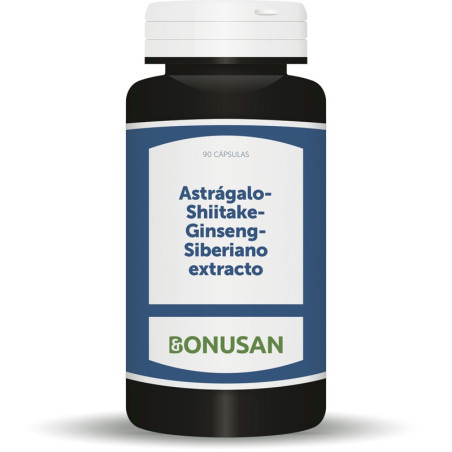 ASTRAGALO, SHIITAKE, GINSENG SIBERIANO EXTRACTO 90 CAPSULAS BONUSAN