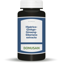 HIPERICO-GINKGO-GINSENG 90 CAPSULAS VEGETALES BONUSAN