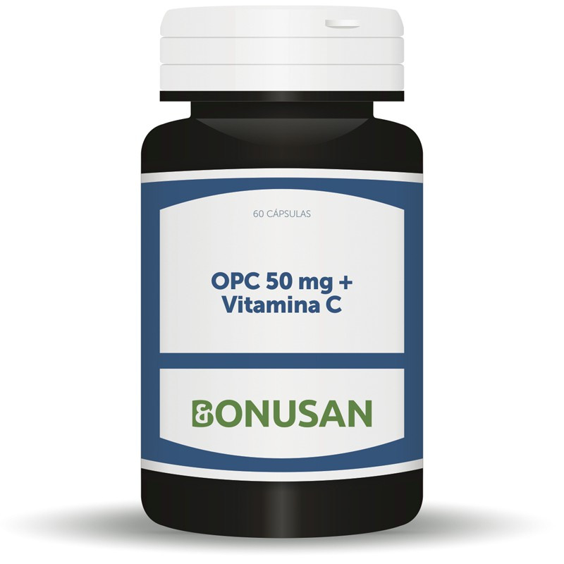 OPC 50Mg. + VITAMINA C 60 CAPSULAS VEGETALES BONUSAN