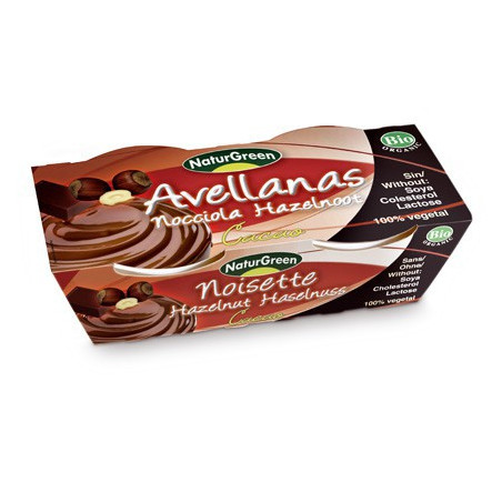 POSTRE DE AVELLANAS CACAO 2x125Gr. NATURGREEN