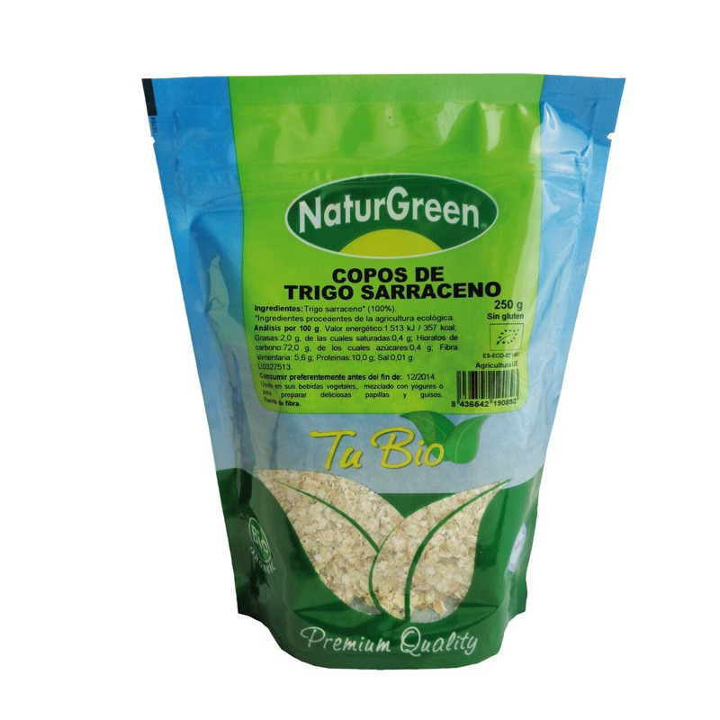 COPOS DE TRIGO SARRACENO 250Gr. NATURGREEN