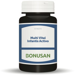 MULTI VITAL INFANTIS ACTIVO 30 TABLETAS MASTICABLES BONUSAN