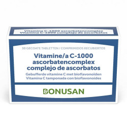 VITAMINA C-1000 COMPLEJO ASCORBATOS 30 COMPRIMIDOS BONUSAN