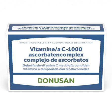 VITAMINA C-1000 COMPLEJO ASCORBATOS 30 COMPRIMIDOS BONUSAN