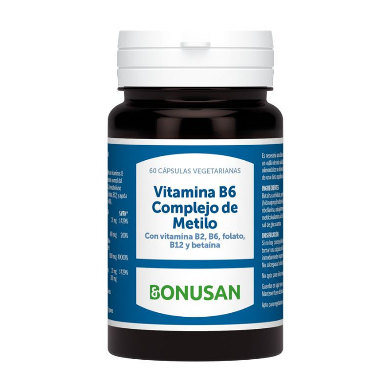 VITAMINA B6 COMPLEJO DE METILO 60 CAPSULAS BONUSAN