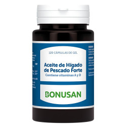 ACEITE DE HIGADO DE PESCADO FORTE 120 PERLAS BONUSAN