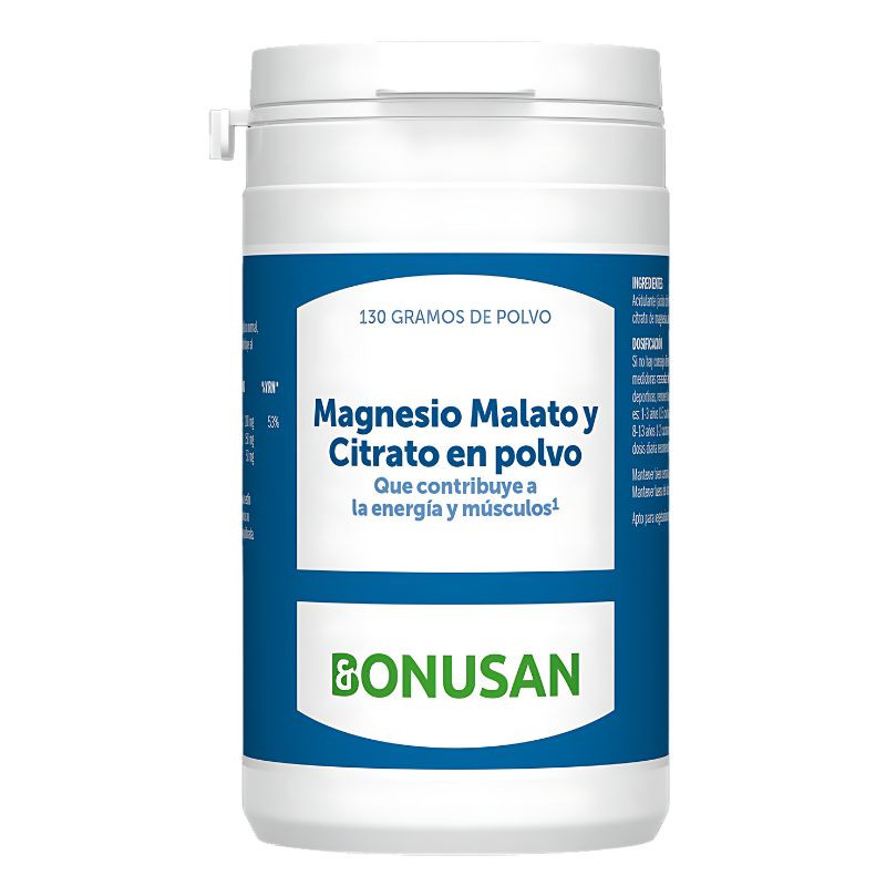 MAGNESIO, MALATO Y CITRATO EN POLVO 130 GR BONUSAN