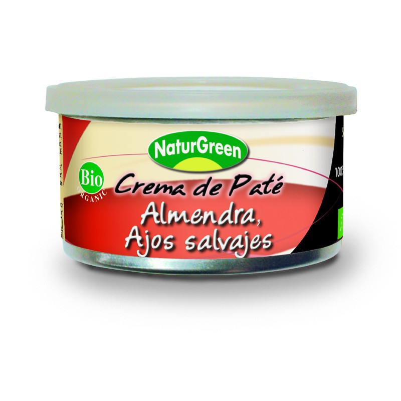 CREMA DE PATE ALMENDRA, AJOS SALVAJES NATURGREEN