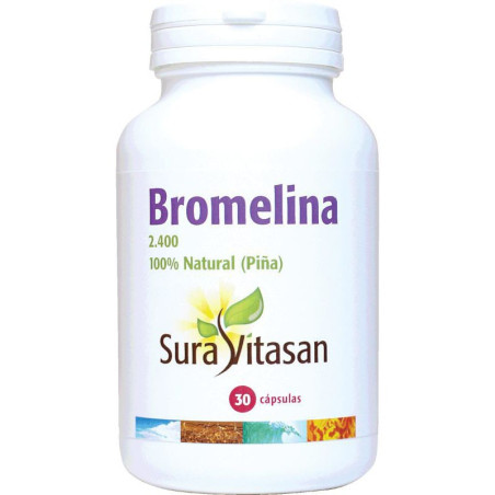 BROMELINA 2.400 500Mg. 30 CAPSULAS SURA VITASAN