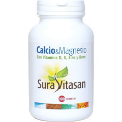 CALCIO & MAGNESIO+D+ZINC+BORO 100 CAPSULAS SURA VITASAN