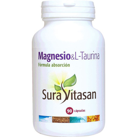 MAGNESIO & L-TAURINA 90 CAPSULAS SURA VITASAN