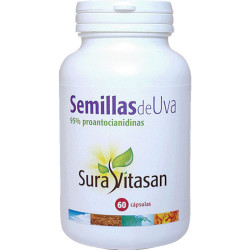 SEMILLAS DE UVA 60Mg. O.P.C. 60 CAPSULAS SURA VITASAN