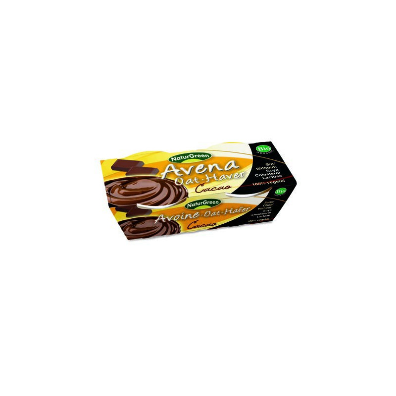 POSTRE DE AVENA CACAO 2x125Gr. NATURGREEN