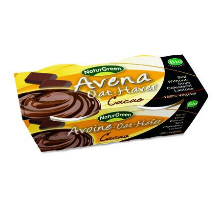 POSTRE DE AVENA CACAO 2x125Gr. NATURGREEN